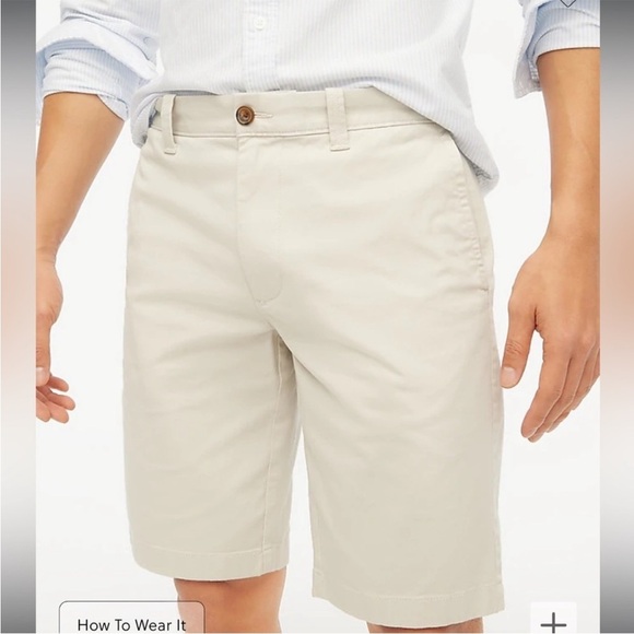 NEW J. Crew Flat Front Stone Men’s 11 inch Inseam Shorts Size 38 - Picture 3 of 7